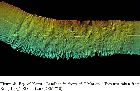 \begin{figure}
% latex2html id marker 533
\centerline{\epsfig{file=IMG/LANDSLID...
...of C.Markov. Pictures taken from Kongsberg's SIS software (EM-710)}
\end{figure}