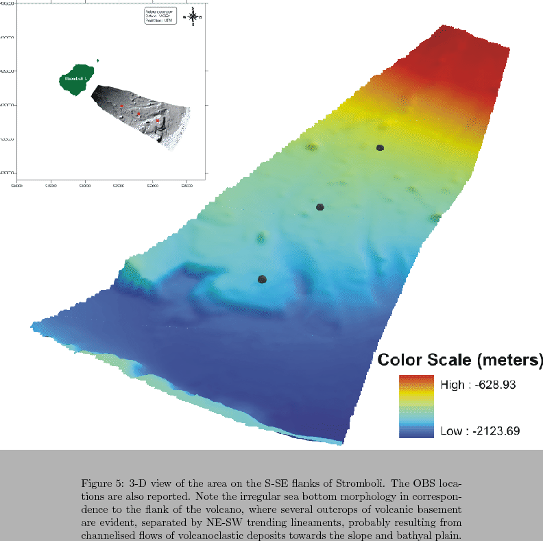 \begin{figure}
% latex2html id marker 1255
\centerline{\epsfig{
file=IMG/OBS_ES...
...ws of volcanoclastic deposits towards the slope and bathyal plain.}
\end{figure}