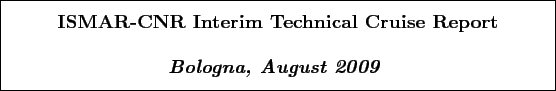 \begin{boxedminipage}[h]{\linewidth}
\centering
\vspace{02.00mm} \large {\text...
... {\textit{\textbf{Bologna, August 2009}}}
\vspace{02.00mm}
\end{boxedminipage}