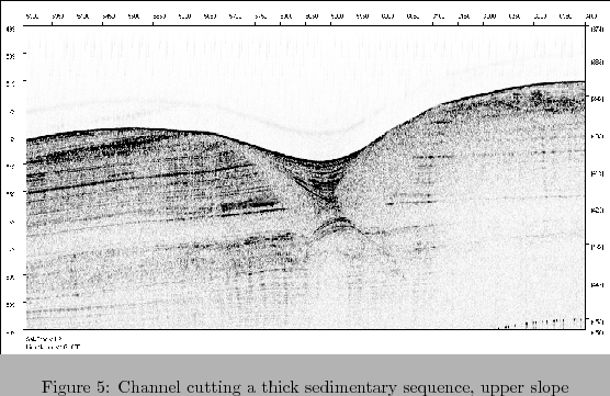 \begin{figure}
% latex2html id marker 546
\centerline{\epsfig{file=IMG/MNG_005_...
...slope.] {Channel cutting a thick sedimentary sequence, upper slope}
\end{figure}