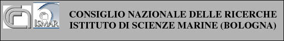 \begin{boxedminipage}[t]{\linewidth}
\begin{minipage}[b]{0.10\linewidth}
\cent...
...O DI SCIENZE MARINE (BOLOGNA) \\
\end{minipage} \hfill
\par
\end{boxedminipage}